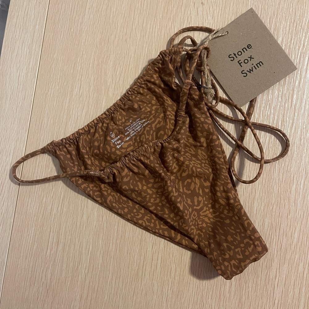 NWT Stone Fox One Side Tie Bikini Bottom